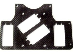 PIASTRA RADIO CARBONIO 535 MM PER 2 SERVI PICCOLI TRASVERSALI