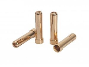 LRP 5mm to 4mm Gold Works Team adapter plug (4 pcs.)