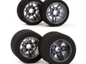 KIT 10 TRENI GOMME MATRIX 1-8 ANTERIORI POSTERIORI TORNITE 69-65  ELETTRIC CAR NEW FIVE CARBON NEW OFF SET