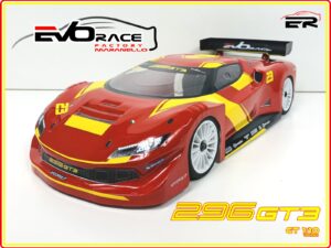 CARROZZERIA EVO RACING TOURING1-10 190MM DENOMINATA F296GT3