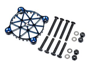 RETE DI PROTEZIONE IN ALLUMINIO PER VENTOLE 40 MM BLUE