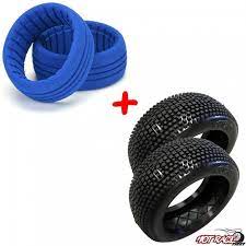 COPPIA DI GOMME OFF ROAD HOT RACE GOMMA + INSERTI TIPO ALASKA
