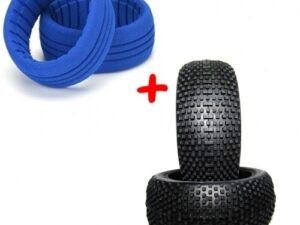 COPPIA DI GOMME HOT RACE GOMMA + INSERTI BLUE TIPO MIAMI MESCOLA S-SS-M-H