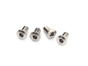 KIT VITI TITANIO TESTA BOMBATA M 3 X 6  4 PZ INFINITY SPECIALE